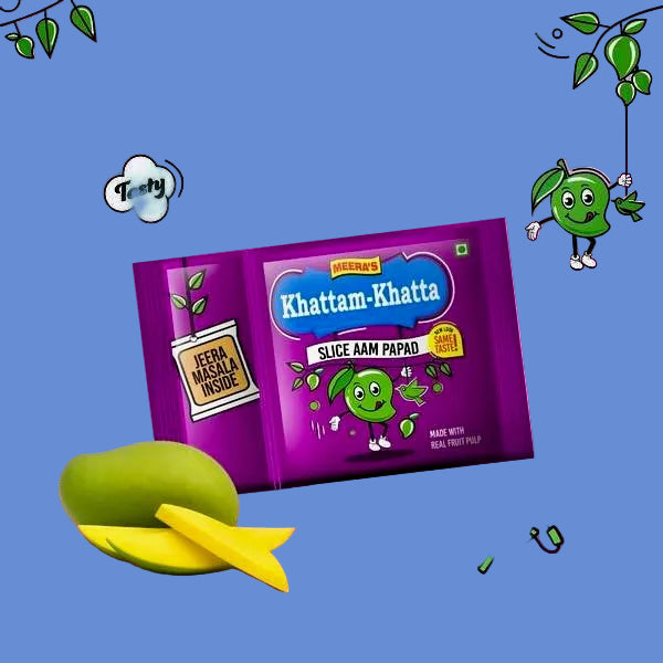 Khattam-Khatta Slice Aam Papad|Pack Of 5|Bitedukan